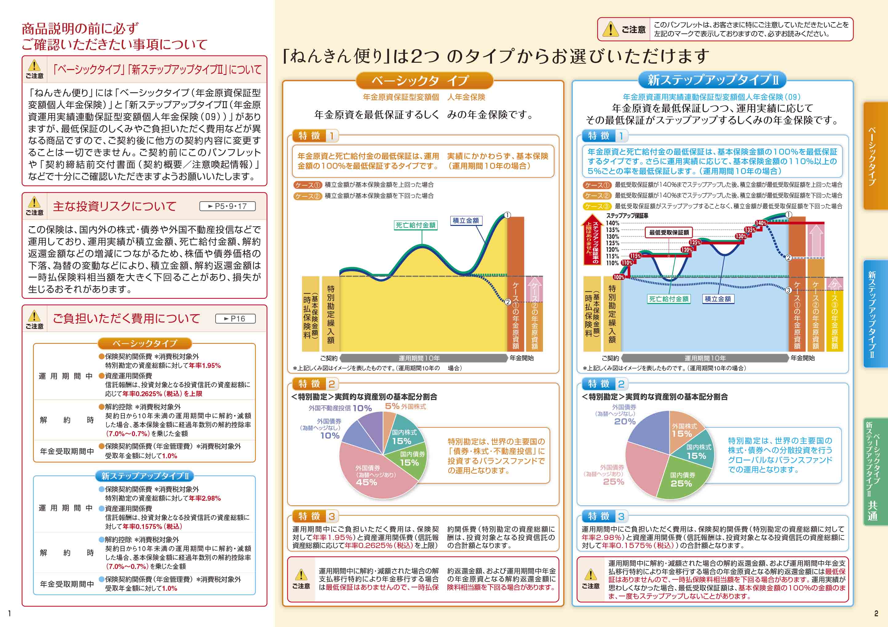 ねんきん便り ベーシックタイプ 年金原資保証型変額個人年金保険