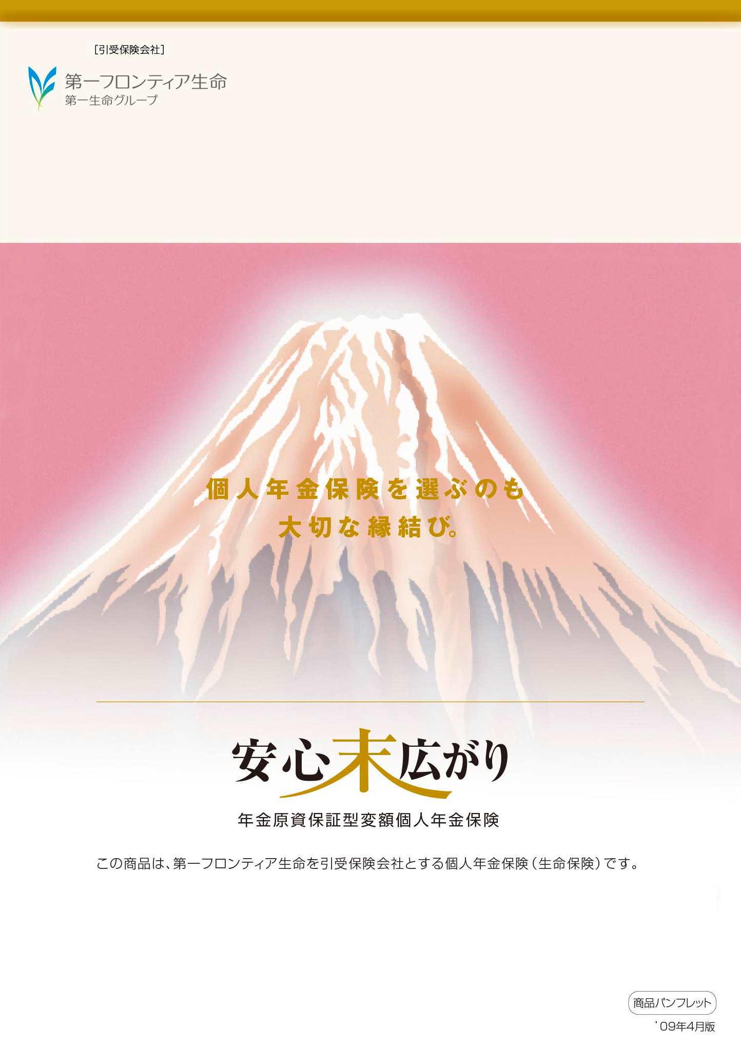 安心末広がり　パンフレット表紙画像