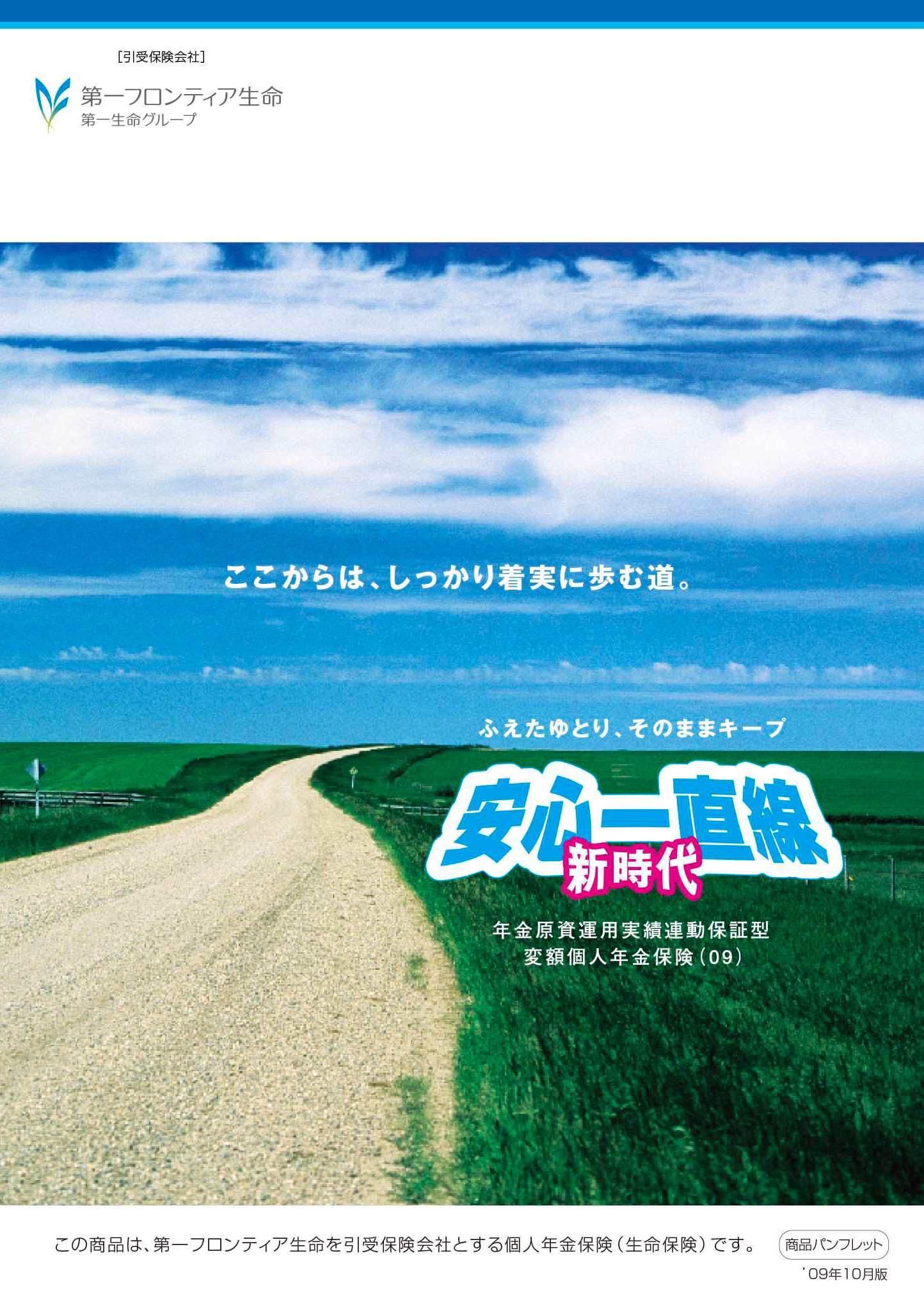 安心一直線　新時代　パンフレット表紙画像