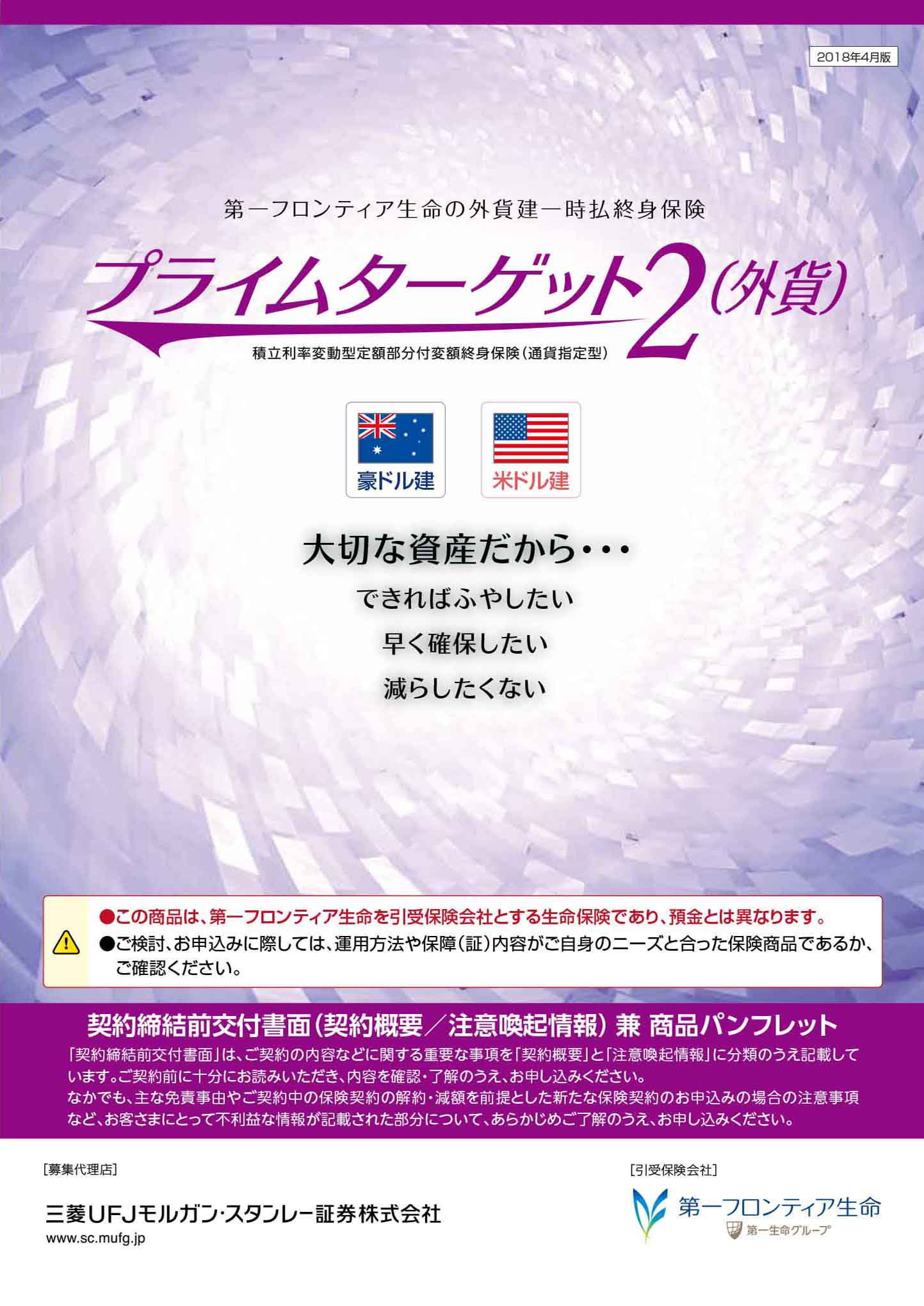 プライムターゲット2（外貨）　パンフレット表紙画像