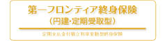 第一フロンティア終身保険（円建・定期受取型）